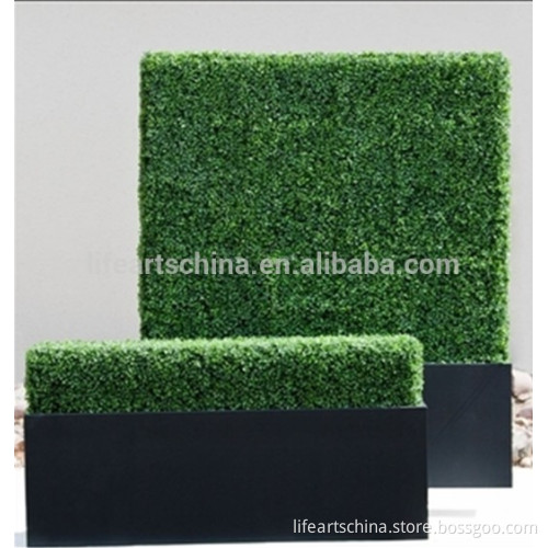 boxwood hedge with base support, artificial grass, grass fence, grass wall